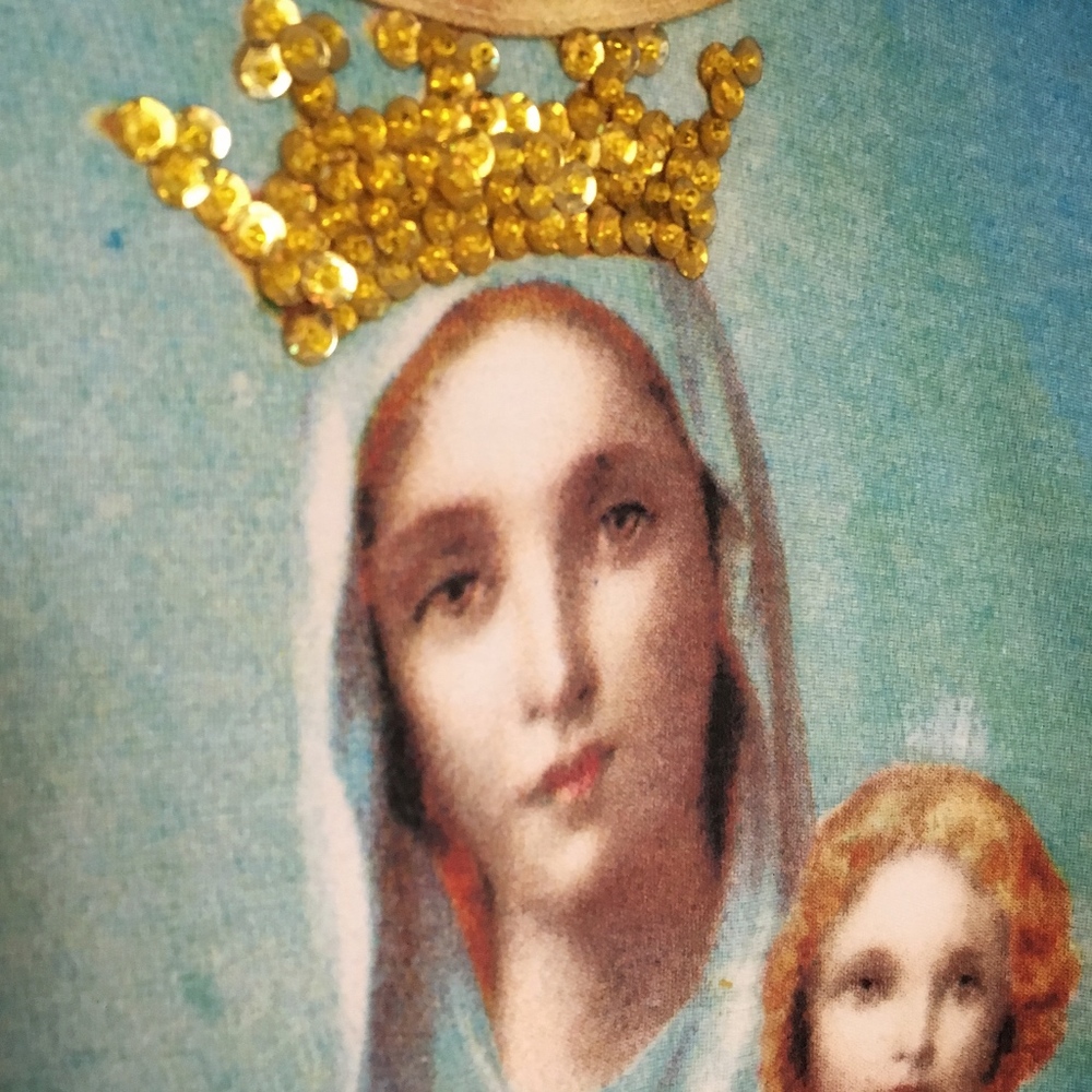 Graphic Tank with celestial SEQUINS